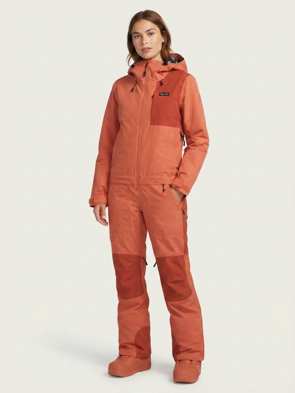 Airblaster Sz S Glacier Serie Freedom Snowboard Ski Orange Suit